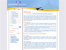 Tablet Screenshot of kenmoretravels.com